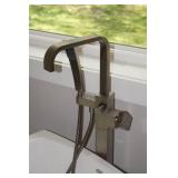 Stand-Alone Jacuzzi Tub with Faucet and Wand