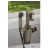 Stand-Alone Jacuzzi Tub with Faucet and Wand