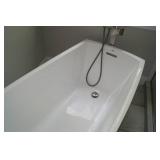 Stand-Alone Jacuzzi Tub with Faucet and Wand