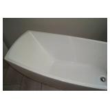Stand-Alone Jacuzzi Tub with Faucet and Wand