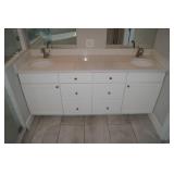 Bathroom Vanity with 2 Faucets