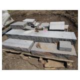 Granite, largest is 51.5"x9"x8"...
