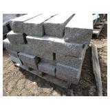Granite wall block, 24-36"x8"x4"...