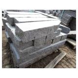 Granite wall block, 24-36"x8"x4"...