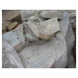 Natural stone wall stone, mix with ...