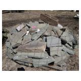 Rubble wall, wire bundle...