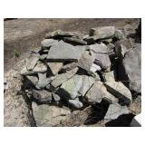 Rubble wall, wire bundle...