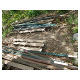 Steel fence posts, 6-10ft...