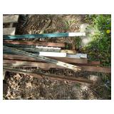 Steel fence posts, 6-10ft...