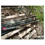 Steel fence posts, 5-6ft...