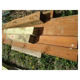 Posts, 6"x6"x8ft, cedar tone & gree...