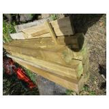 Green treat posts, 6"x6"x8ft...