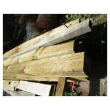Green treat posts, 6"x6"x8ft...