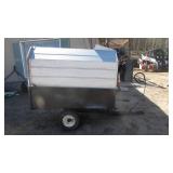 Lawn Vac Trailer With Discharge Attachment and Hose