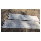 (2) Aluminum Scaffolding Planks