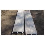 (2) Aluminum Scaffolding Planks
