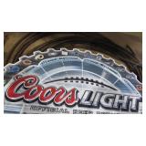 36" x 36" Metal NFL Coors Light Beer Sign