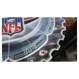 36" x 36" Metal NFL Coors Light Beer Sign