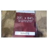 33" x 64" White Mini Blind