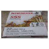 Box of Winchester 555 .22 Shells