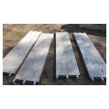 (4) Aluminum Scaffolding Planks