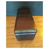 Leather Storage Bench