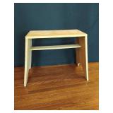 Wood footstool, bench or end table