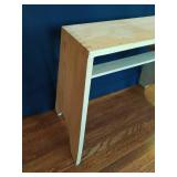 Wood footstool, bench or end table