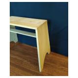 Wood footstool, bench or end table