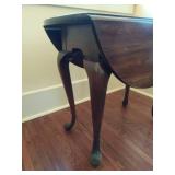 Wood folding leaf end table