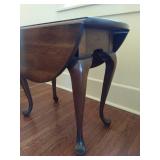 Wood folding leaf end table