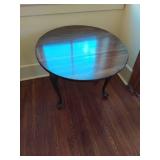 Wood folding leaf end table