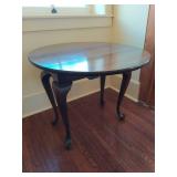 Wood folding leaf end table