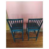 Pair of Black Barstools