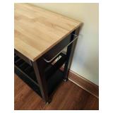 Kitchen Butcher Block Center island or  Serving Cart