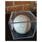 2 signed baseballs