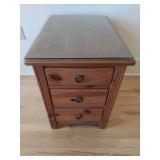 Hammary Three Drawer End Table