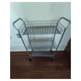 Metal Cart on Wheels