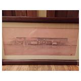 Monona Terrace Framed Drawing