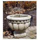 Concrete Garden Planters, pair