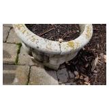 Concrete Garden Planters, pair