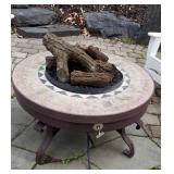 Hearthmaster Propane Gas Bonfire Pit with Remote Tank Storage