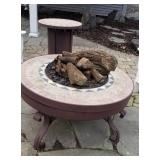 Hearthmaster Propane Gas Bonfire Pit with Remote Tank Storage