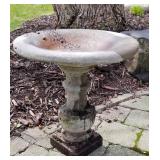 Sweet Petite Concrete Bird Bath