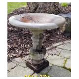 Sweet Petite Concrete Bird Bath