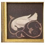 Pair of Framed Morning Dove Prints signed Regina Andreen
