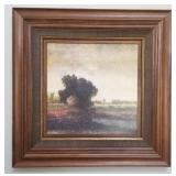 Soft Hued Framed Landscape Art Print