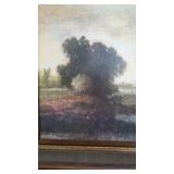 Soft Hued Framed Landscape Art Print