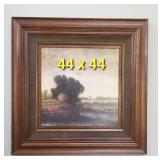 Soft Hued Framed Landscape Art Print