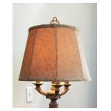 Tall Ribbed Column Floor Lamp